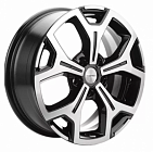 Диск колеса Khomen Wheels 6,5x17/5x114,3 ET45 D54,1 KHW1710 (Coolray) Black-FP