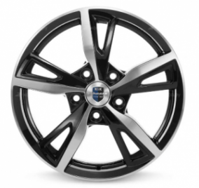 КиК Фишт (КС690) 6,5x16 5/114,3 ET40 d-67,1 алмаз черный (Арт.66045)